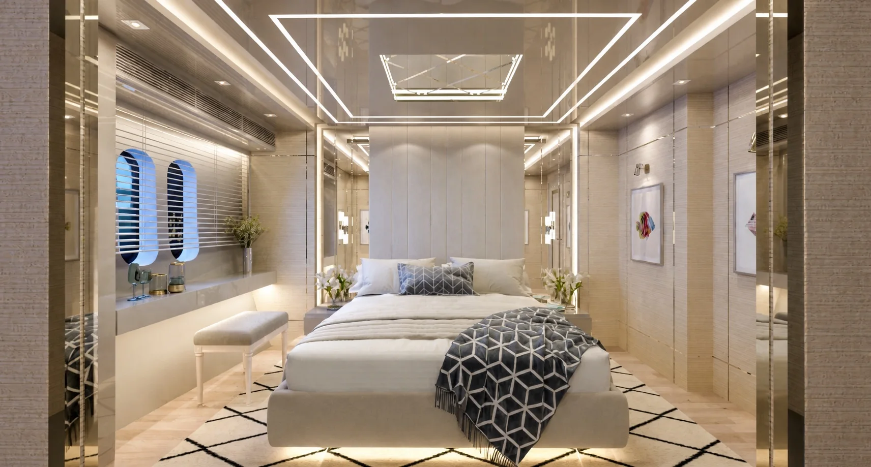 Representative double suite interior